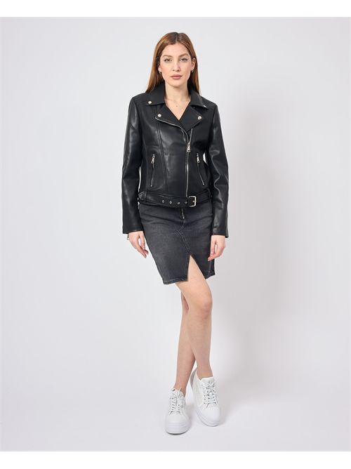 Gio Cellini Faux Leather Short Jacket GIO CELLINI | EJ056NERO